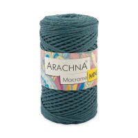 Пряжа ARACHNA "Macrame Mini"   80\% хлопок, 20\% полиэстер   4 шт. х  250 г ± 10 г  200 м ± 20 м №47 сине-зеленый