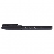 "Pentel"   Фломастер-кисть Brush Sign Pen Pigment   1,1 - 2,2 мм   пулевидный SESP15-N серый цвет