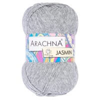 Пряжа ARACHNA "JASMIN"   80\% хлопок, 20\% полиэстер   5 шт. х  100 г ± 10 г  250 м ± 7 м №169 серый