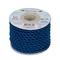 Шнур "Gamma"   4 мм  GC-043C   витой   9.1 м ± 0.5 м №116 т-синий
