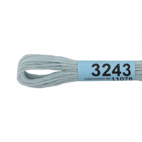 Нитки для вышивания "Gamma"    мулине  ( 3173-6115 )  100\% хлопок   24 x  8 м №3243 бл.голубой