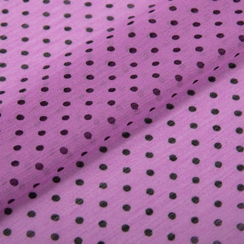 Ткань PC-05   Chiffon   ФАСОВКА   68 г/кв.м ± 5 г/кв.м  200 х  147 см  100\% полиэстер   СК/Распродажа №11 сиреневый/черный