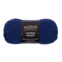 Пряжа ALPINA "COTTON PALLETE"   50\% хлопок, 50\% акрил   10 шт. х  50 г  205 м ± 5 м №20 т.синий