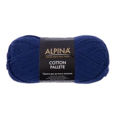 Пряжа ALPINA "COTTON PALLETE"   50\% хлопок, 50\% акрил   10 шт. х  50 г  205 м ± 5 м №20 т.синий