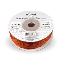 Лента капроновая 6 мм ( 1/4 ")  "BLITZ"   OR-6   45.7 м ± 0.5 м №042 т. терракот