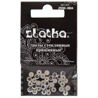 Страз "Zlatka"   ZRSE-0804   Crystal   4 мм  стекло   5 x  36 шт  в пакете с картонным еврослотом №01 белый (Crystal)