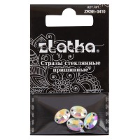 Страз "Zlatka"   ZRSE-0410   AB-Crystal   10 х  7 мм  стекло   5 x  4 шт  в пакете с картонным еврослотом №02 перламутровый (AB-crystal)