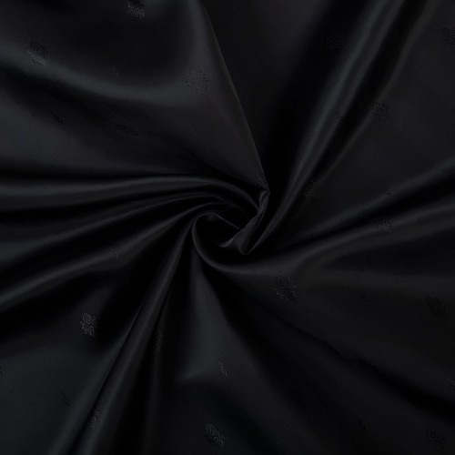 Ткань подкладочная "Gamma"   Taffeta с рисунком   ФАСОВКА   JTR   52\% полиэстер, 48\% вискоза   100 х  145 см ± 2 см №023 чёрный
