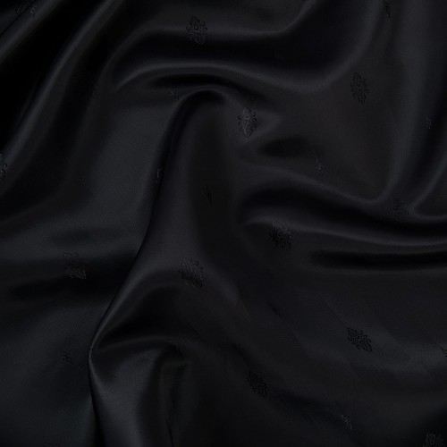 Ткань подкладочная "Gamma"   Taffeta с рисунком   ФАСОВКА   JTR   52\% полиэстер, 48\% вискоза   100 х  145 см ± 2 см №023 чёрный