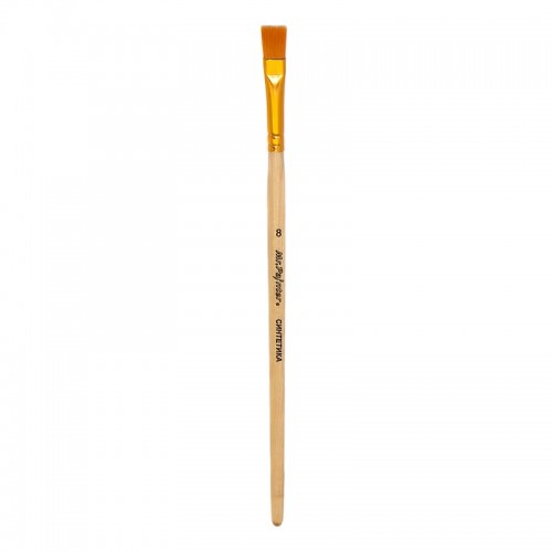 Кисть синтетика "Mr.Painter"   SBF 204-08   плоская   5 шт  короткая ручка №08