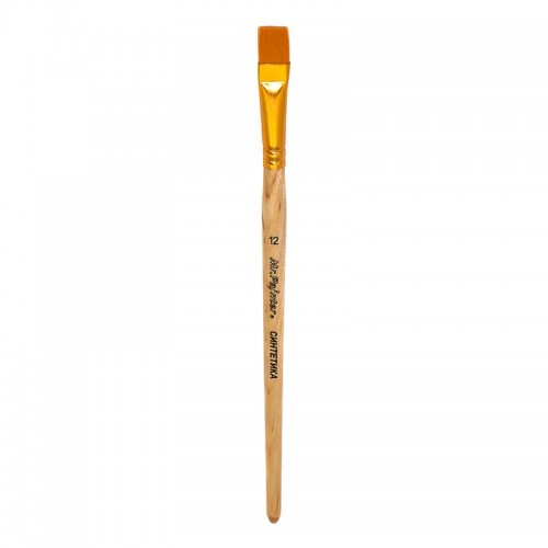 Кисть синтетика "Mr.Painter"   SBF 204-12   плоская   5 шт  короткая ручка №12