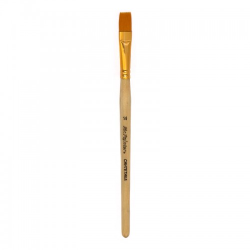 Кисть синтетика "Mr.Painter"   SBF 204-14   плоская   5 шт  короткая ручка №14