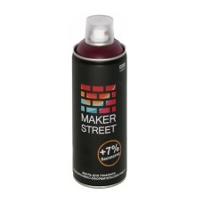 "MAKERSTREET"   Эмаль для граффити и декоративно-оформительских работ   MS400   400 мл 309 Вишневый