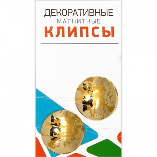 Подхват на  магните с рисунком  d 35 мм  2 шт №02Г золото