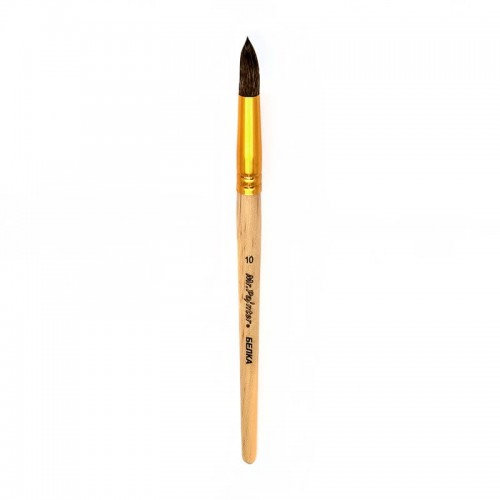 Кисть белка "Mr.Painter"   SQR 301-10   круглая   5 шт  короткая ручка №10