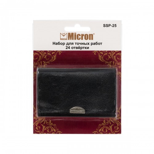 "Micron"   Набор для точных работ (отвёртки)   SSP-25   в блистере 25 сменных отвёрток/бит