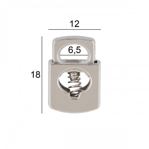 Зажим   металл   "Micron"   GB 2012  d 6.5 мм  в пакете   12 шт №06 черный никель