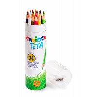 "Carioca"   "Tita"   Карандаши цветные пластиковые   заточенный   24 цв. 43341