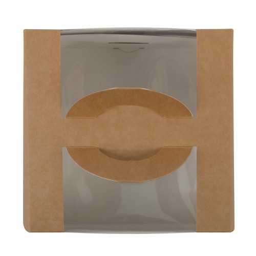 "S-CHIEF"   CBC-014   Коробка для мини-торта   14 x 14 x 8 см Крафт