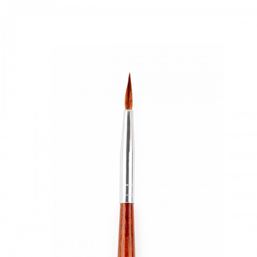 Кисть коза "Pentel"   ZBS5-0   круглая   12 шт  длинная ручка №0