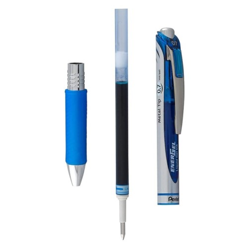 "Pentel"   Набор гелевых автоматич.ручек  Pentel EnerGel BL77 в футляре, 0.7 мм, 6 цветов  d 0.7 мм  6 шт. BL77-6 цвет чернил: ассорти