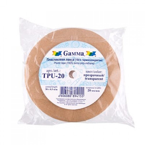 Лента "Gamma"   TPU-20   силиконовая   20 мм  50 м прозрачная