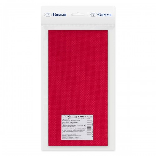 Канва K04   "Gamma"   Aida №14 цв.   ФАСОВКА   100\% хлопок   50 х 50 см ± 2 см  5 шт кофейный