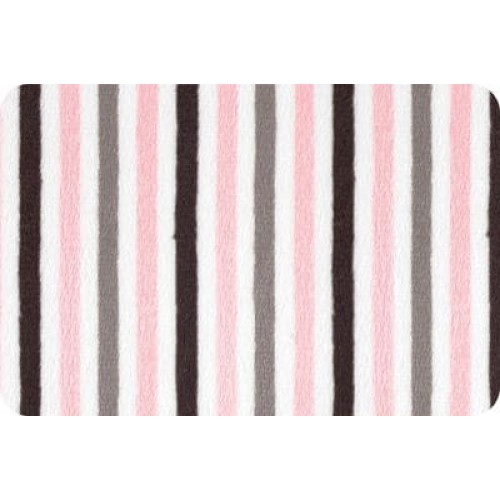 "PEPPY"   Плюш   MINI STRIPE CUDDLE   ФАСОВКА   48 x 48 см  440 г/кв.м ± 5   100\% полиэстер paris pink/snow