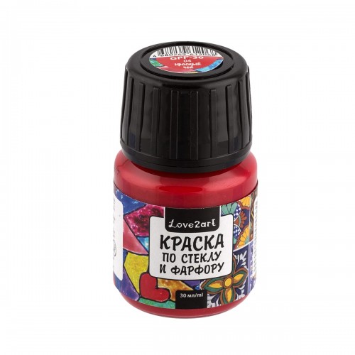 "Love2art"   Краска по стеклу и фарфору   GPP-30   30 мл 13 черный