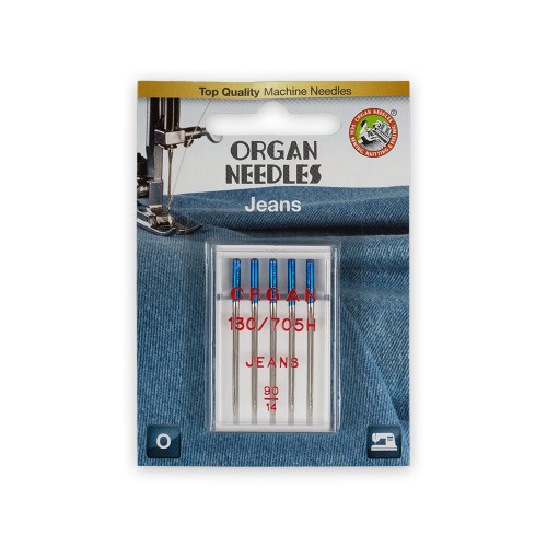 Иглы для быт. шв. машин "ORGAN"   для джинсы   5 шт  в блистере 5524100BL №100