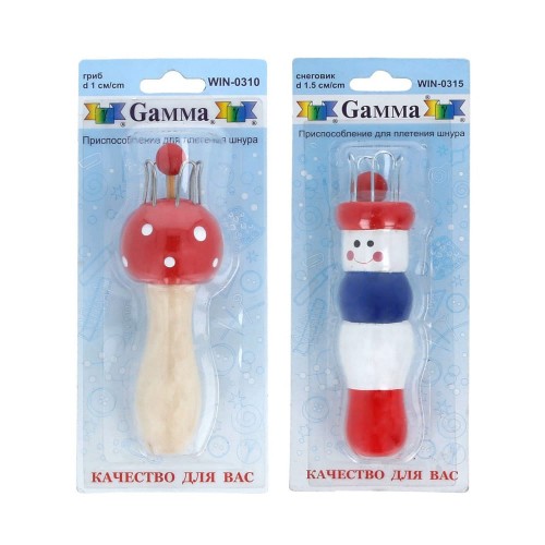 Для вязания "Gamma"   WIN-03   Приспособление для плетения шнура 0310 гриб d 1 см