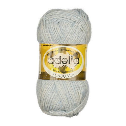 Пряжа ADELIA "CASUAL"   72\% хлопок, 28\% акрил   10 шт. х  50 г  130 м ± 6 м №05 св.розовый