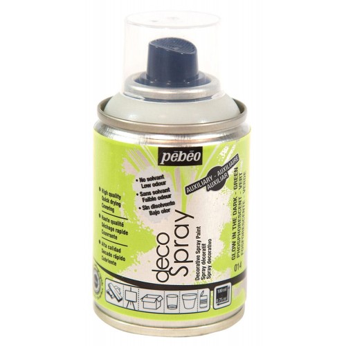 "PEBEO"   Краска "светящаяся в темноте" на водной основе decoSpray (аэрозоль)   100 мл 093014