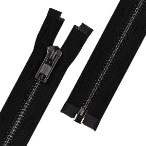 Молния Металл оксид (черный никель) ZIP 8B   однозамковая   90 см Тип 8   10 шт  разъёмная   "Gamma" №298 св.бежевый