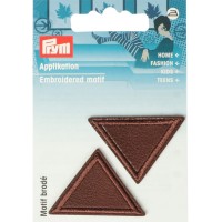 "PRYM"   925596   Термоаппликация Треугольник   2 шт темно-коричневый