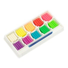 "Лео"   "Играй"   Пластилин восковой. Неоновые цвета   LPMCF-0110   120 г ( в картонной упаковке )  10 цв.  СК/Уценка .