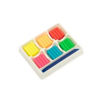 "Лео"   "Играй"   Пластилин восковой. Неоновые цвета   LPMCF-0106   72 г ( в картонной упаковке )  6 цв. .