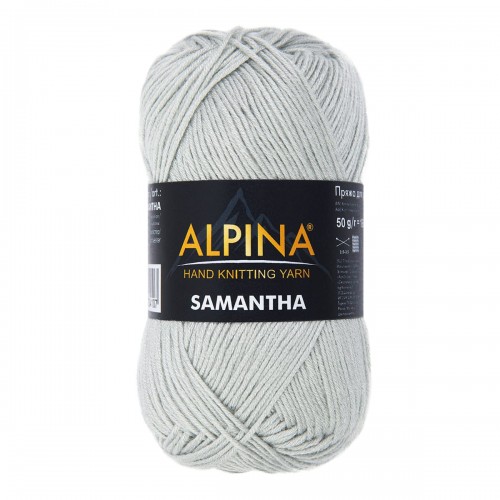 Пряжа ALPINA "SAMANTHA"   75\% вискоза, 25\% полиэстер   10 шт. х  50 г  160 м ± 10 м №05 бордовый