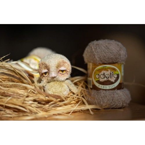 Пряжа ADELIA "BABY TOY"   100\% нейлон   10 шт. х  50 г  255 м ± 10 м №05 т.серый