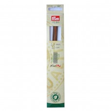Спицы  PRYM 223160   чулочные "Natural"   береза  d 2.0 мм  20 см  5 шт .