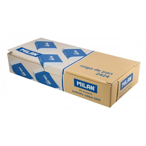 "Milan"   Мягкий ластик из синтетического каучука 2424   3,9 х 2,3 х 1,3 см  24 шт. CMM2424