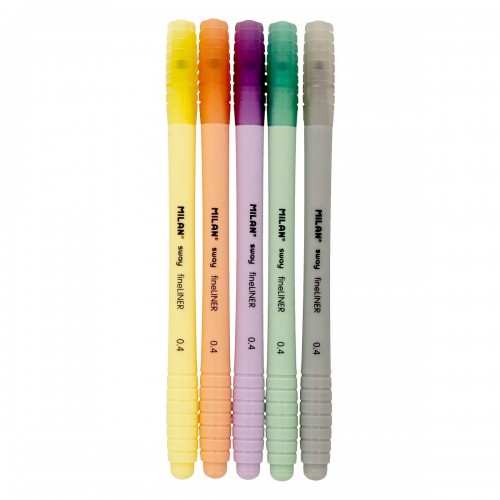 "Milan"   Набор линеров SWAY Fineliner Pastel   5 цв.  14 шт.  в картонной упаковке 06180414PS