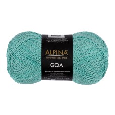 Пряжа ALPINA "GOA"   58\% хлопок, 38\% акрил, 4\% полиэстер   10 шт. х  50 г  175 м ± 5 м №03 бирюзовый