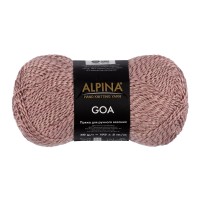 Пряжа ALPINA "GOA"   58\% хлопок, 38\% акрил, 4\% полиэстер   10 шт. х  50 г  175 м ± 5 м №07 античная роза