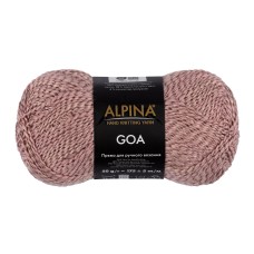 Пряжа ALPINA "GOA"   58\% хлопок, 38\% акрил, 4\% полиэстер   10 шт. х  50 г  175 м ± 5 м №07 античная роза
