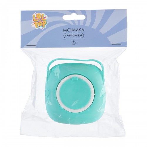 "Lol&Pop"   Мочалка силиконовая   LLP-312   силикон   5 х 8 х 8 см №03 голубой