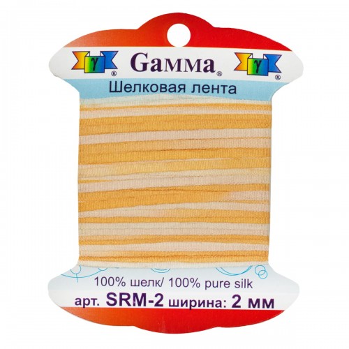 "Gamma"   шелковая   SRM-2   ФАСОВКА   0.2 -  2 мм  9.1 м ± 0.5 м M036 св. оранжевый/оранжевый