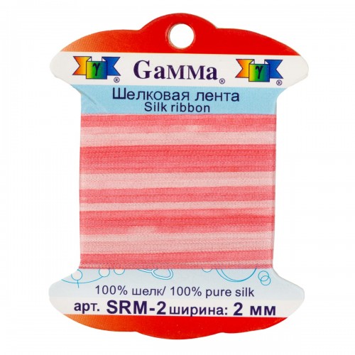 "Gamma"   шелковая   SRM-2   ФАСОВКА   0.2 -  2 мм  9.1 м ± 0.5 м M005 св.розовый/розовый