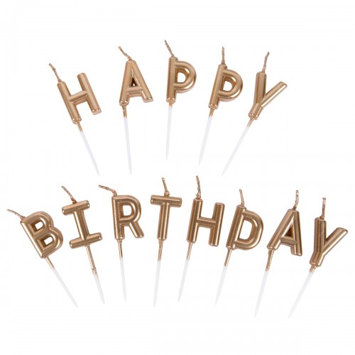 "BOOMZEE"   Набор свечей для торта   BCD-16   2.4 г  12 х  13 шт. 02_Happy Birthday