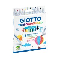 "Giotto"   Фломастеры суперсмываемые   12 цв F426000